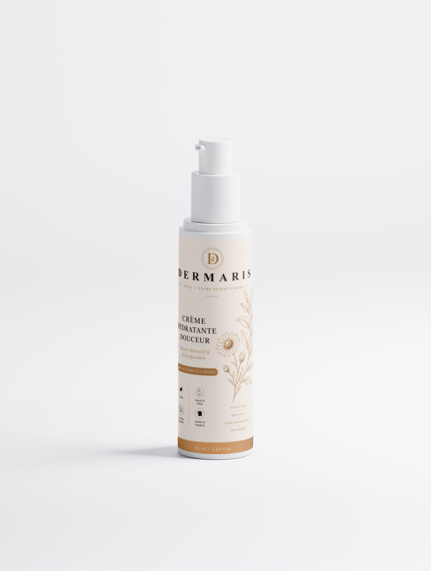 Crème hydratante bakuchiol beurre de karité - texture crémeuse