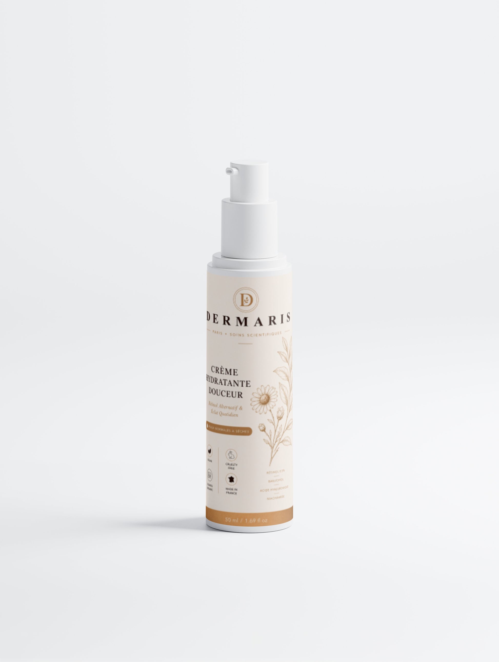 Crème hydratante bakuchiol beurre de karité - texture crémeuse