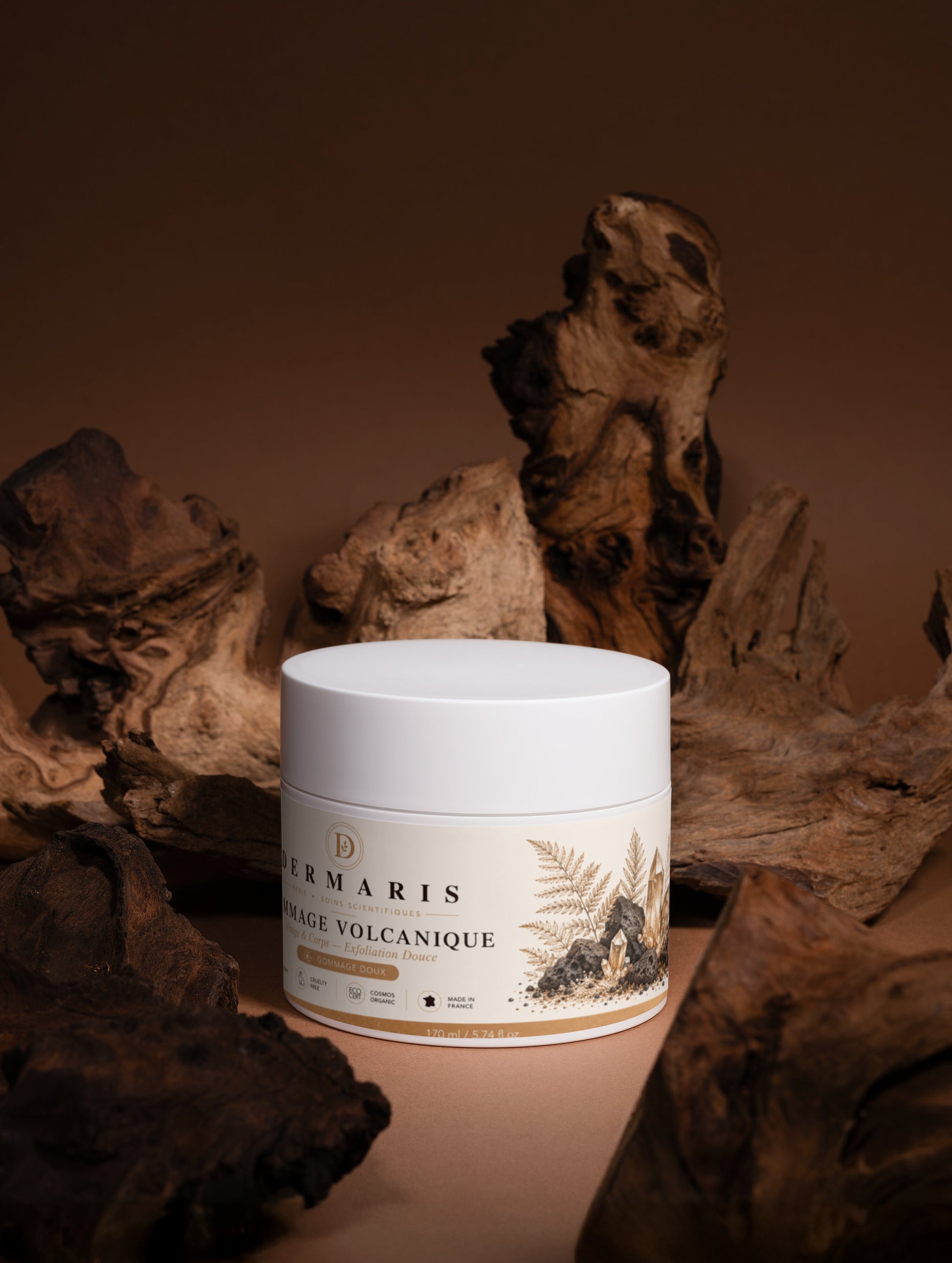 Gommage purifiant vegan corps visage - vue de profil