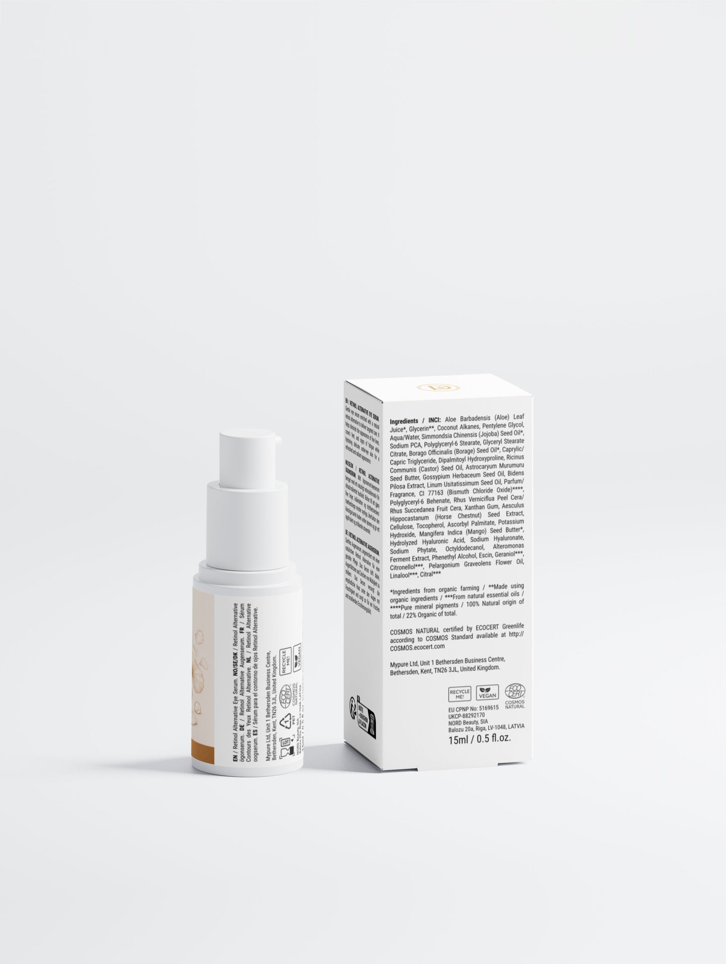 Sérum yeux caféine peptides anti-poches - texture gel