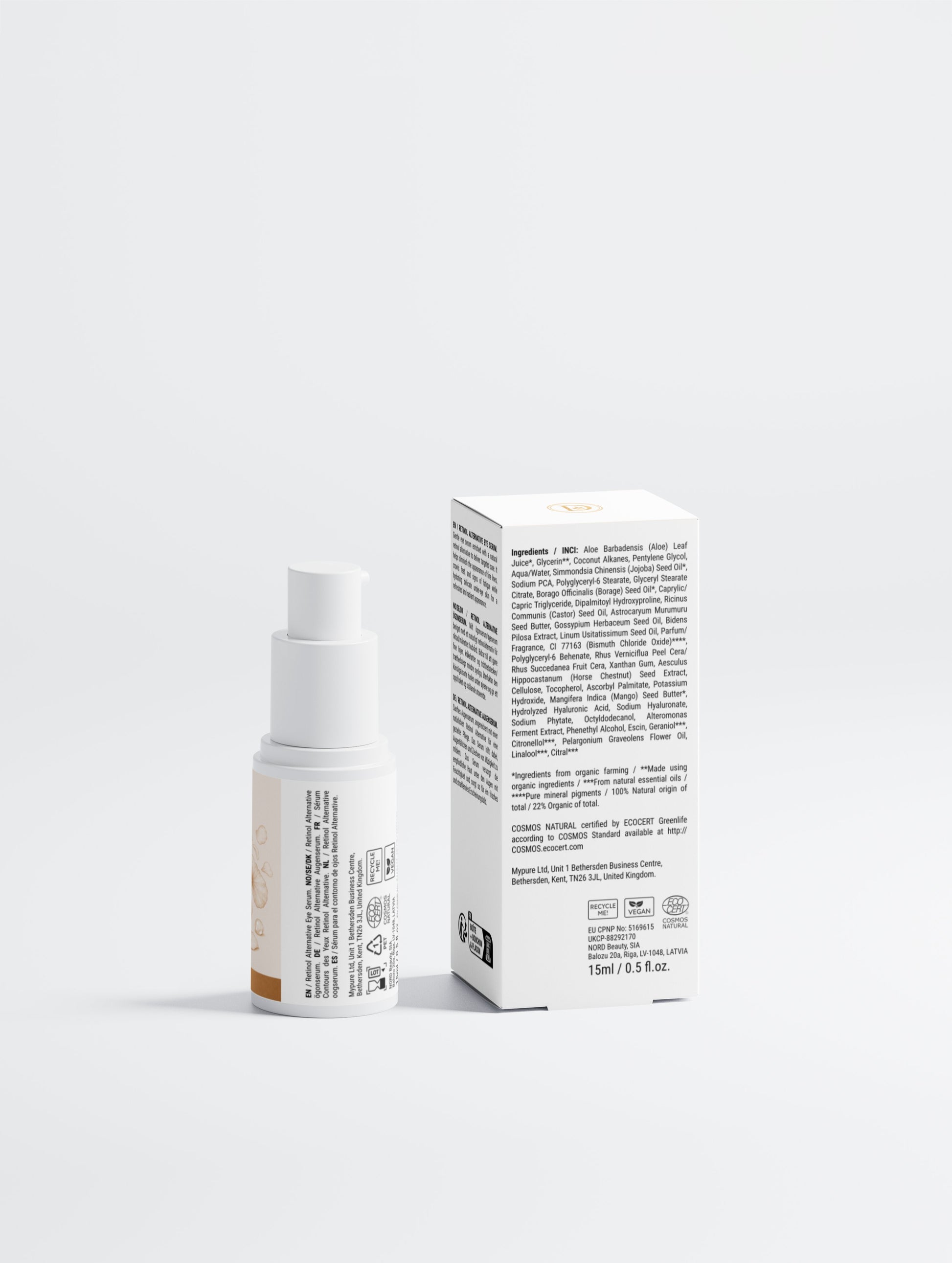 Sérum yeux caféine peptides anti-poches - texture gel