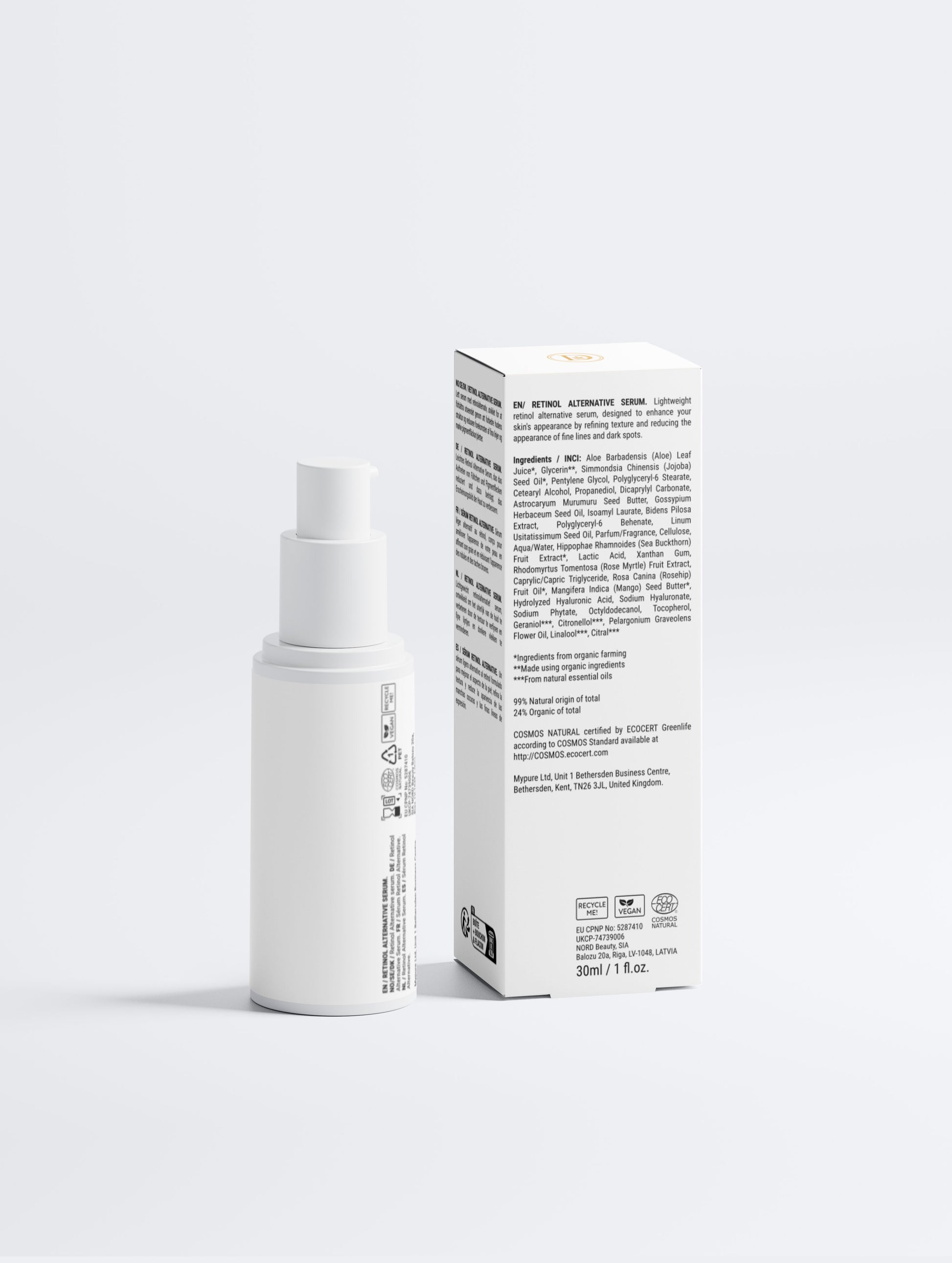 Sérum éclat bakuchiol anti-âge - texture pipette dorée