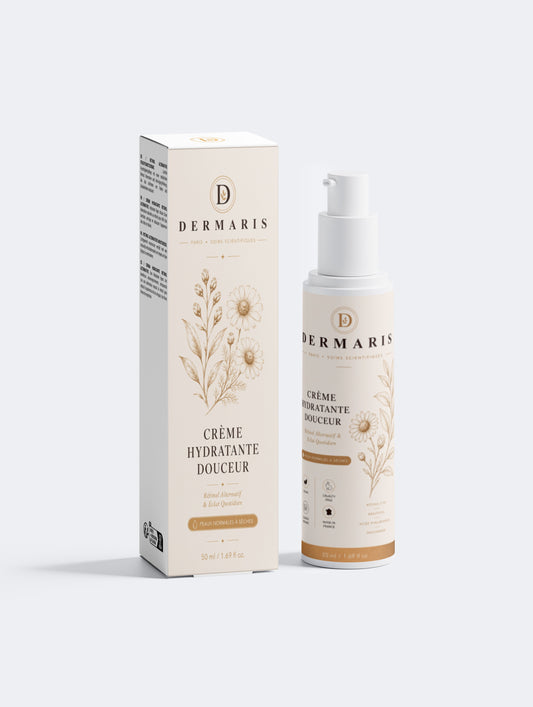 Crème hydratante visage bakuchiol DERMARIS - pot blanc anti-âge